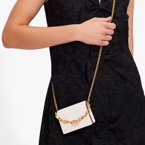 Kate Spade White Chain Card Case New With Tag